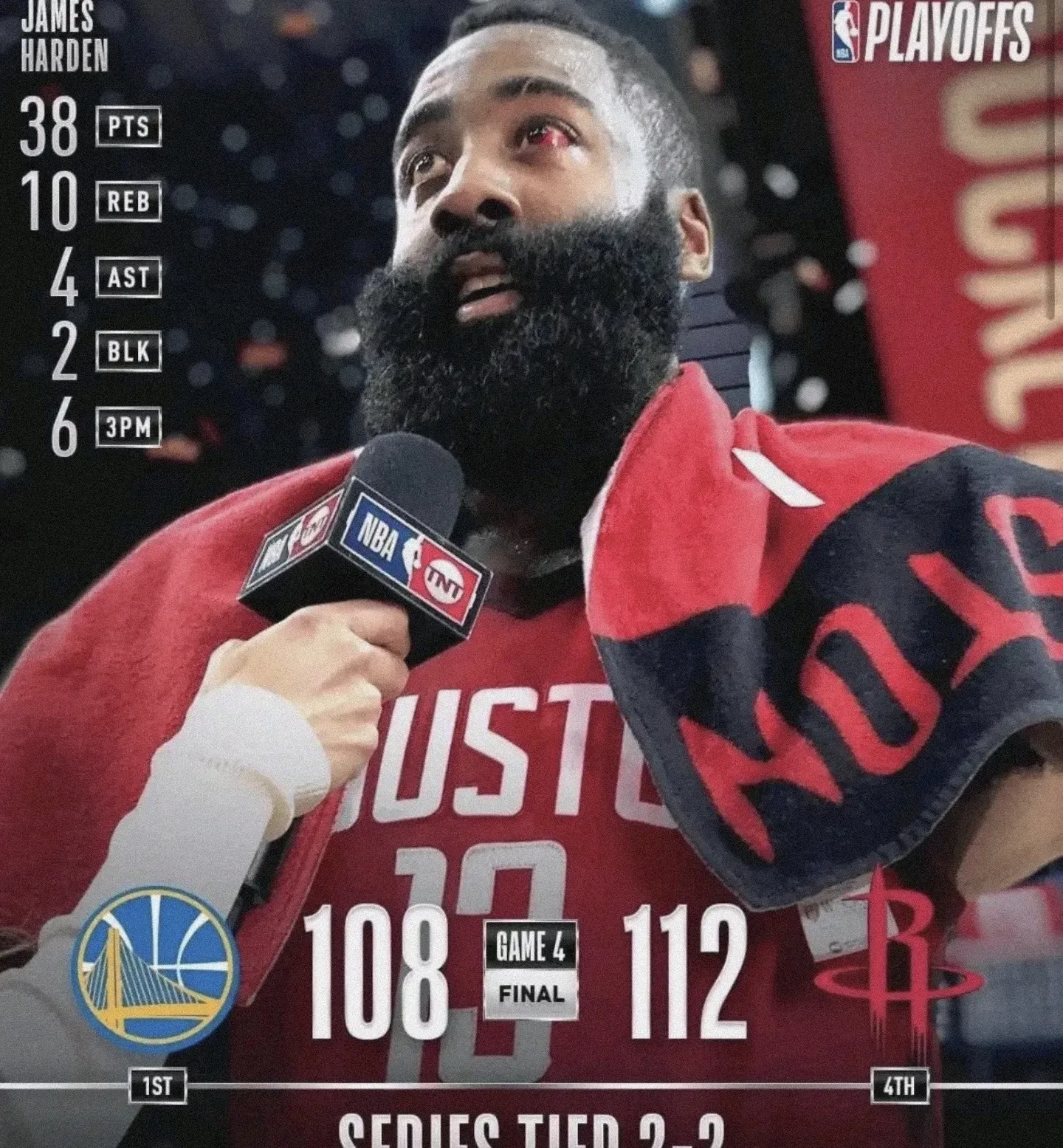 火箭负于篮网，哈登砍下37分